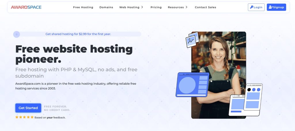 AwardSpace free website hosting