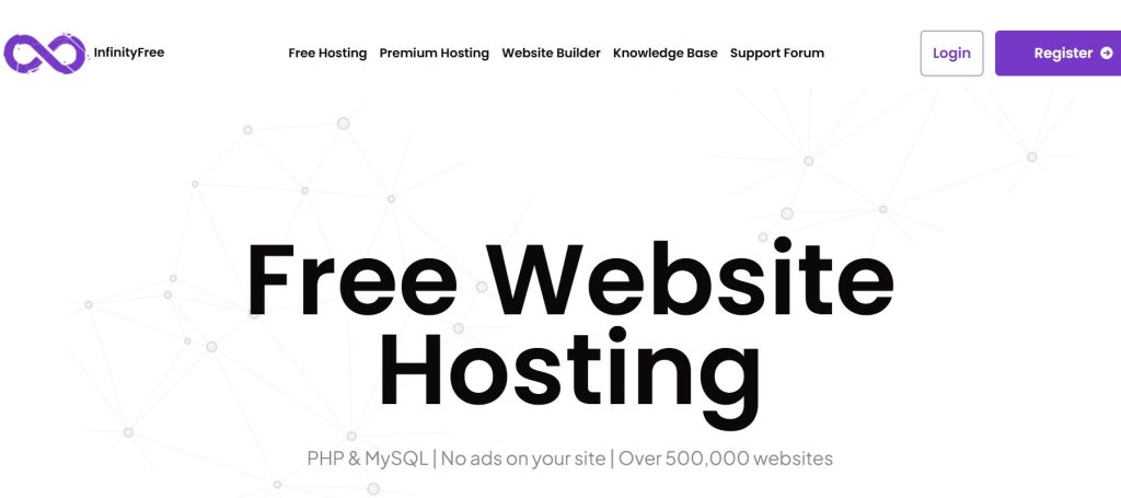 InfinityFree free website hosting